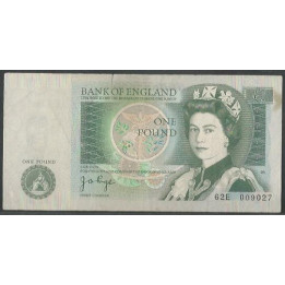 Inglaterra 1 Pound ND1977-80 P377a