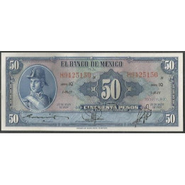 Mexico 50 Pesos 20 May 1959 Serie IQ P49l