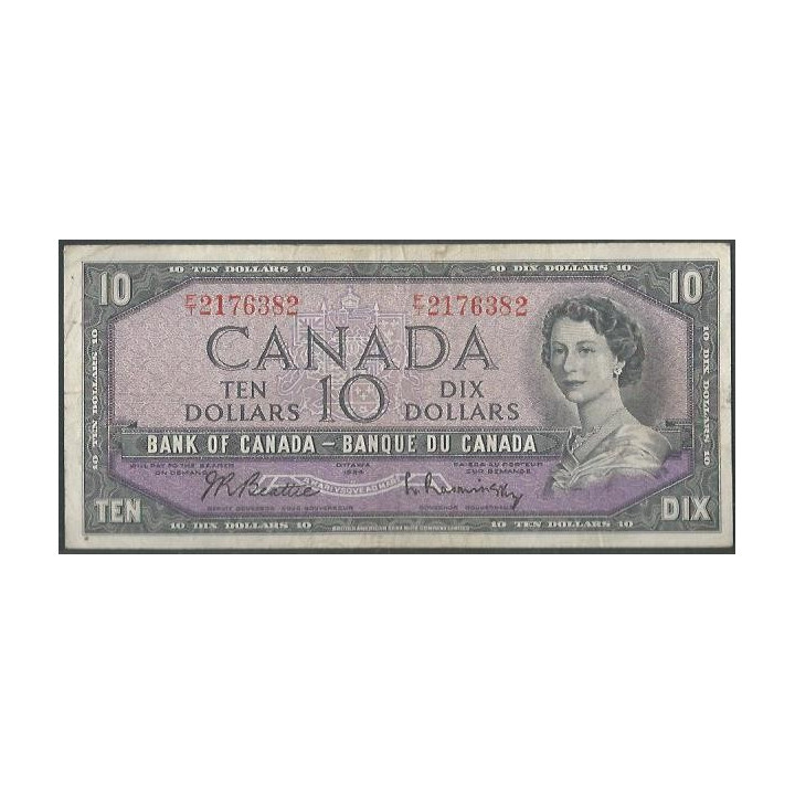 Canada 10 Dollars 1954 (1961-71) P79b