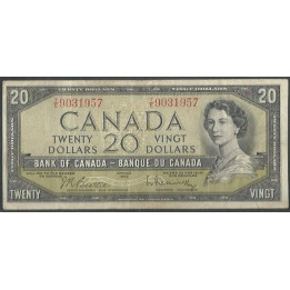 Canada 20 Dollars 1954 (1961-70) P80b