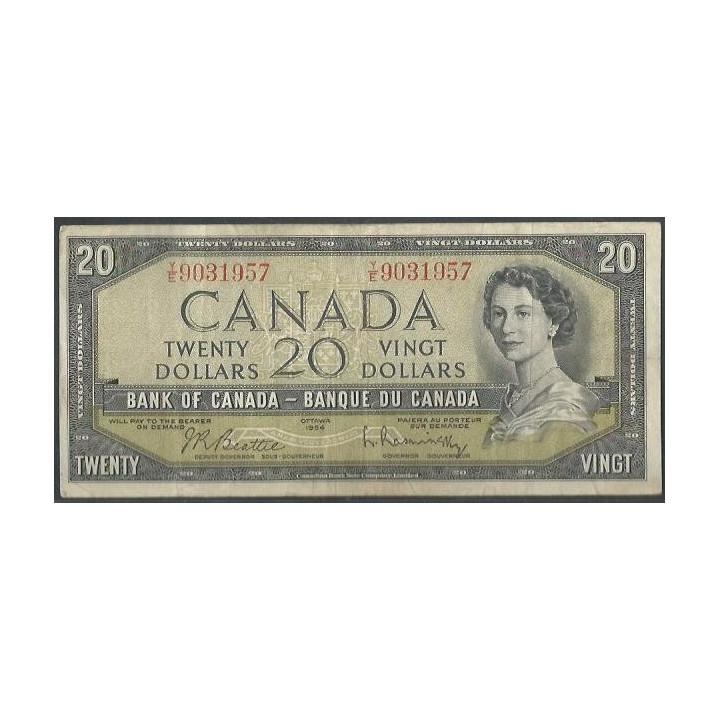 Canada 20 Dollars 1954 (1961-70) P80b