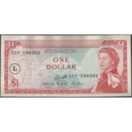 Santa Lucia 1 Dollar ND1965 P13l