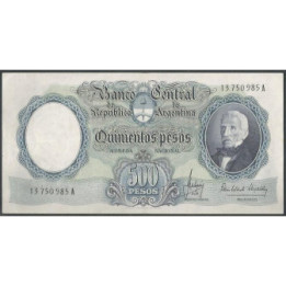 Argentina 500 Pesos ND1964-9 Serie A P278b