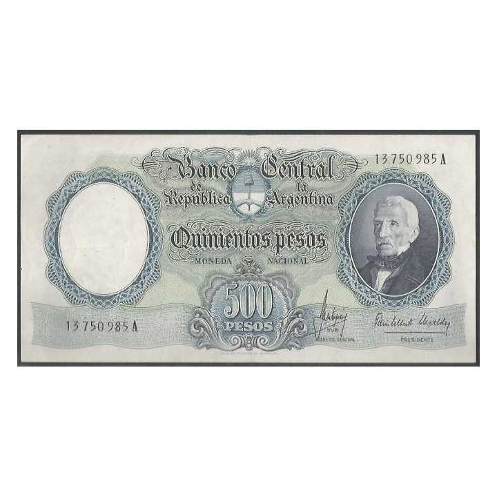 Argentina 500 Pesos ND1964-9 Serie A P278b