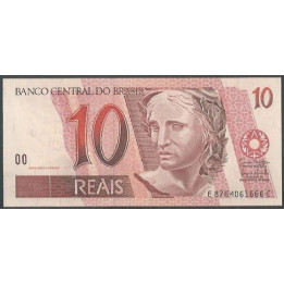 Brasil 10 Reales ND1997- Firma 41 P245Ak