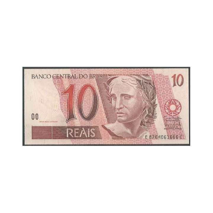 Brasil 10 Reales ND1997- Firma 41 P245Ak