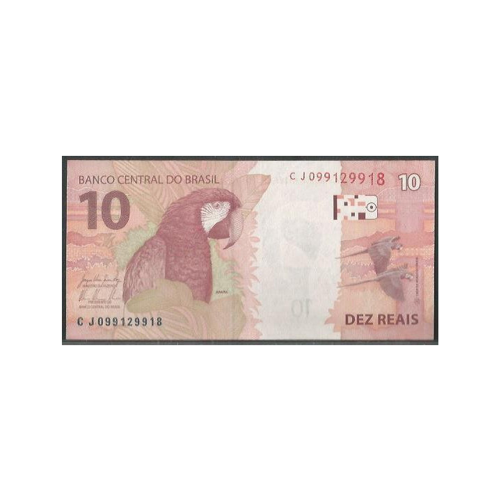 Brasil 10 Reales 2010 C P254b reverso