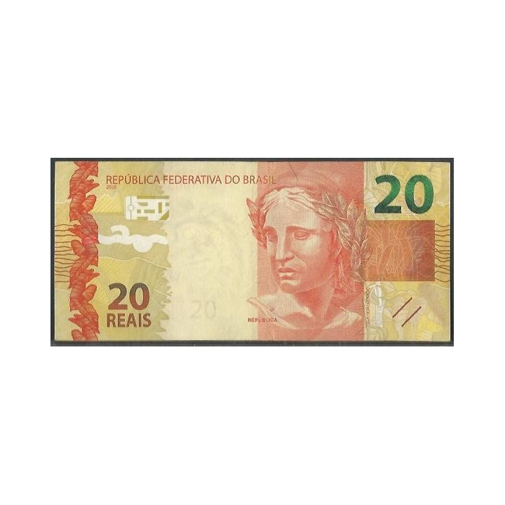 Brasil 20 Reales 2010 F P255c