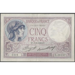Francia 5 Francs 15 Jun 1933 P72e