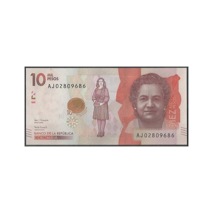 Billete de 10.000 Pesos 26 May 2020 AJ BGWNF10-10