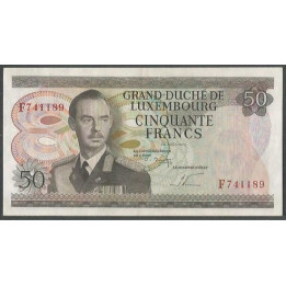 Luxemburgo 50 Francs 25 Ago 1972 P55b