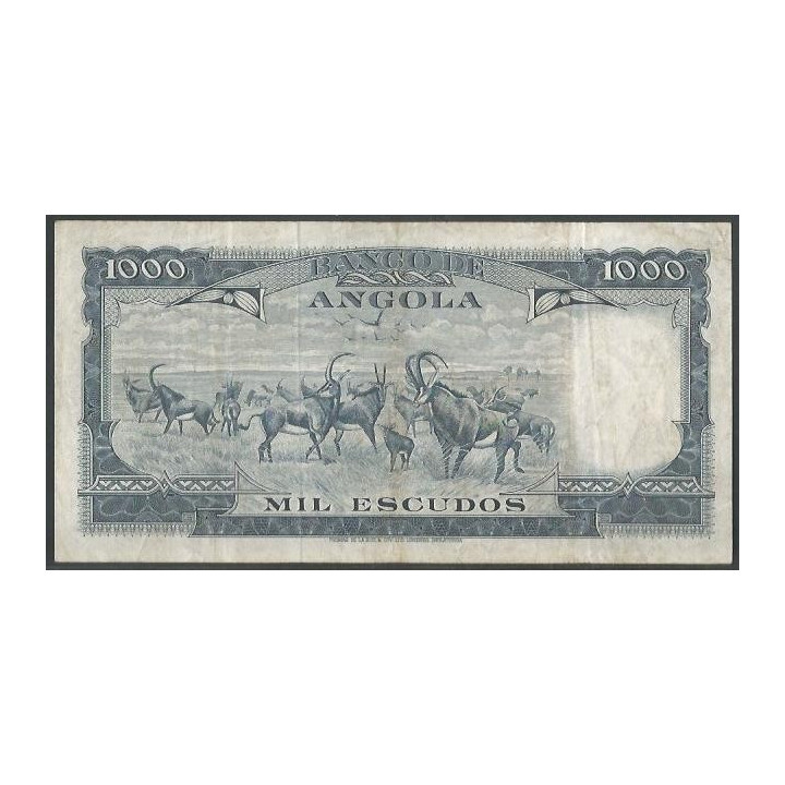 Angola 1.000 Escudos 10 Jun 1970 P98 reverso