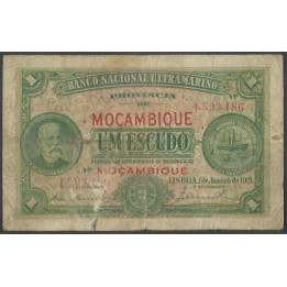 Mozambique 1 Escudo 1 Sep 1941 P84