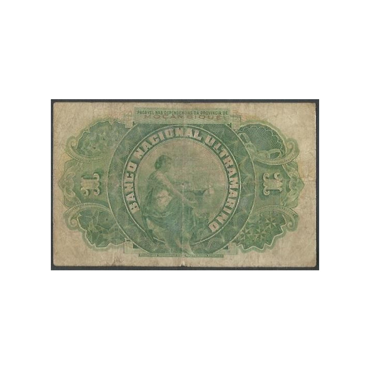 Mozambique 1 Escudo 1 Sep 1941 P84 reverso