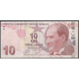 Turkya 10 Liras ND2009 P223c