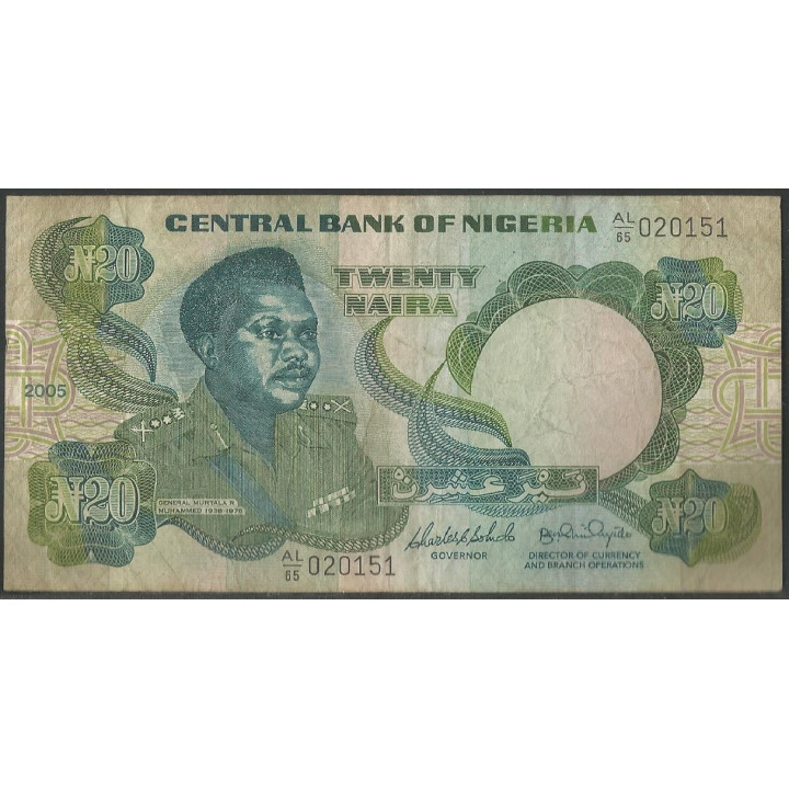 Nigeria 20 Naira 2005 Firma 14 P26j