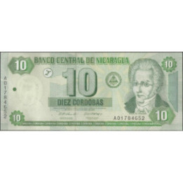 Nicaragua 10 Cordobas 2002 P191