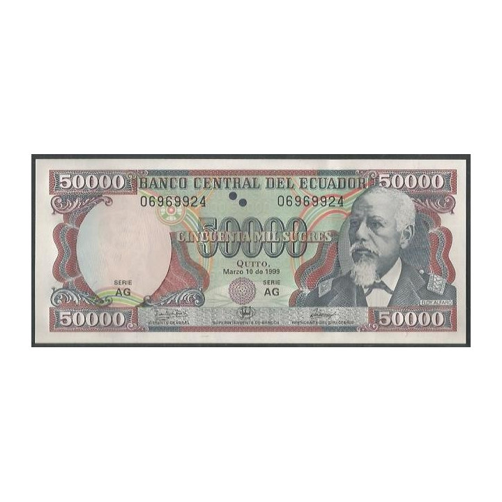 Ecuador 50.000 Sucres 10 Mar 1999 AG P130c