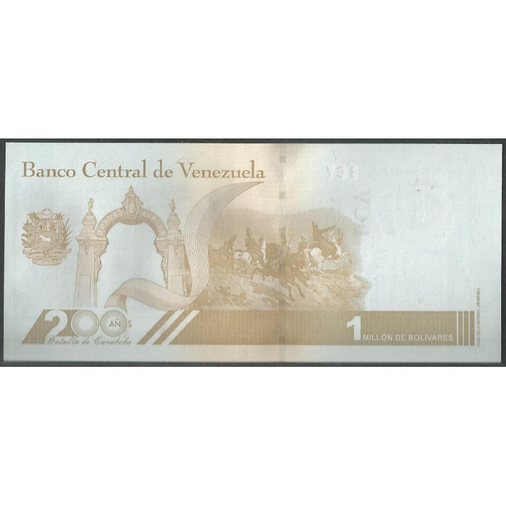 Venezuela 1.000.000 Bolivares 3 Sep 2020 C8 Dig P114a reverso