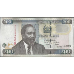Kenya 200 Shillings 16 Jul 2010 P49e
