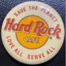 Hard Rock Cafe Boton Save the planet