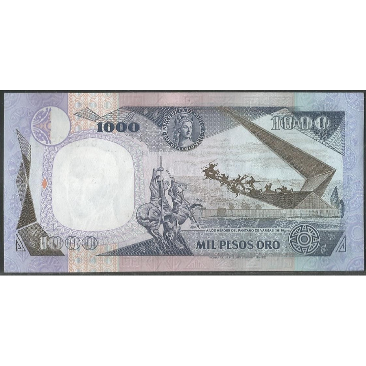 Billete de 1.000 Pesos 1 Ene 1982 BGW413 reverso