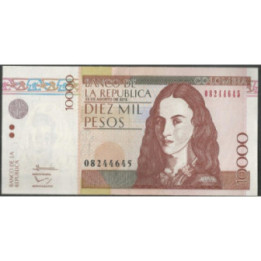 Billete de 10.000 Pesos 21 Ago 2012 BGW640