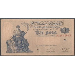 Argentina 1 Peso L1947 Serie M P257