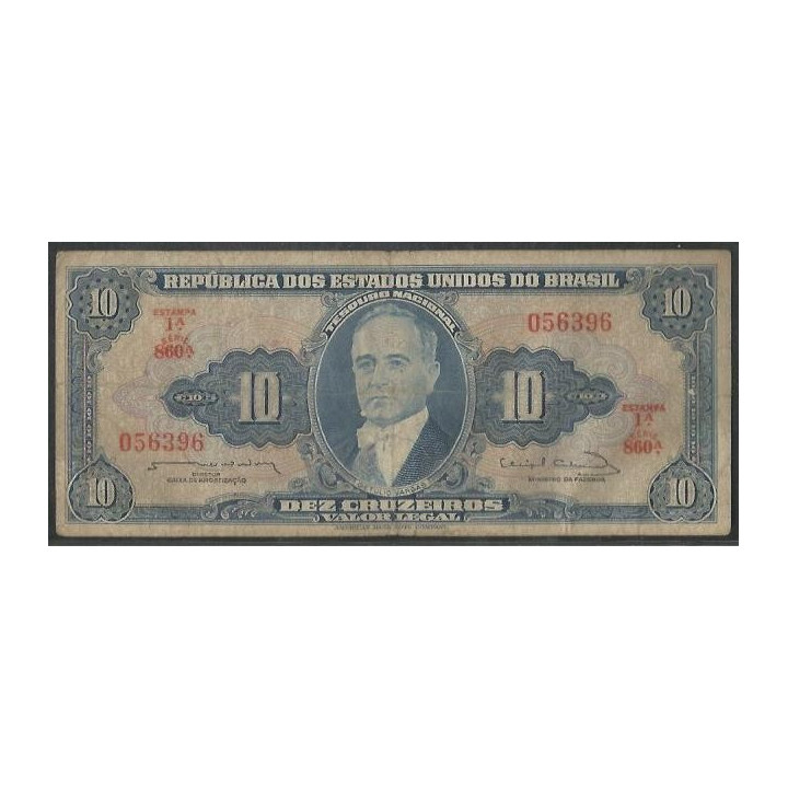 Brasil 10 Cruzeiros ND1963 P167b