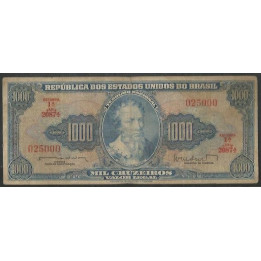 Brasil 1.000 Cruzeiros ND1962 P173b