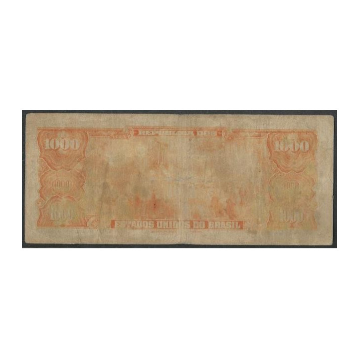 Brasil 1.000 Cruzeiros ND1962 P173b reverso