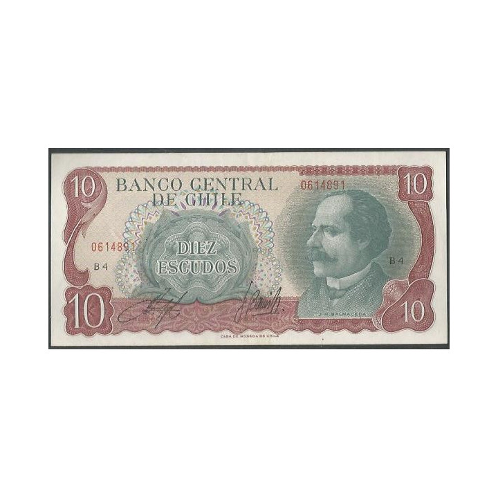 Chile 10 Escudos ND1967-76 B P142Aa