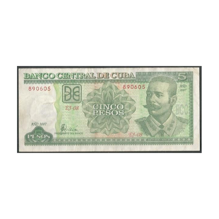 Cuba 5 Pesos 2007 P116j