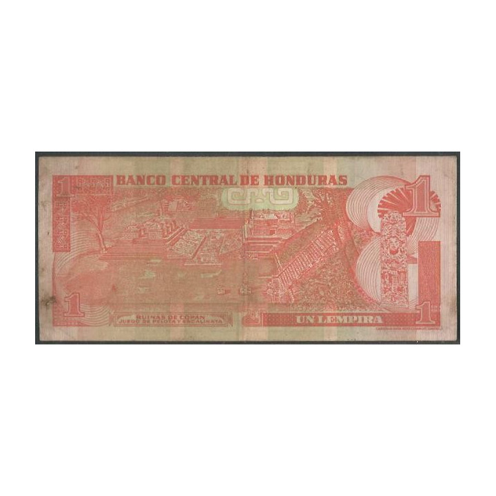 Honduras 1 Lempira 13 Jul 2006 P84e reverso