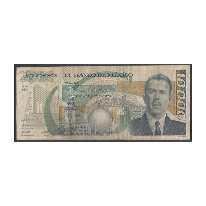 Mexico 10.000 Pesos 1 Feb 1988 Serie ND P90b