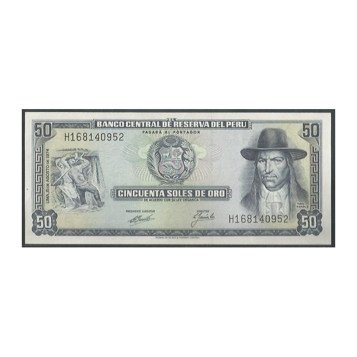 Peru 50 Soles 15 Ago 1974 P101c