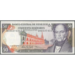 Venezuela 50 Bolivares 5 Jun 1995 S 8 Dig P65e