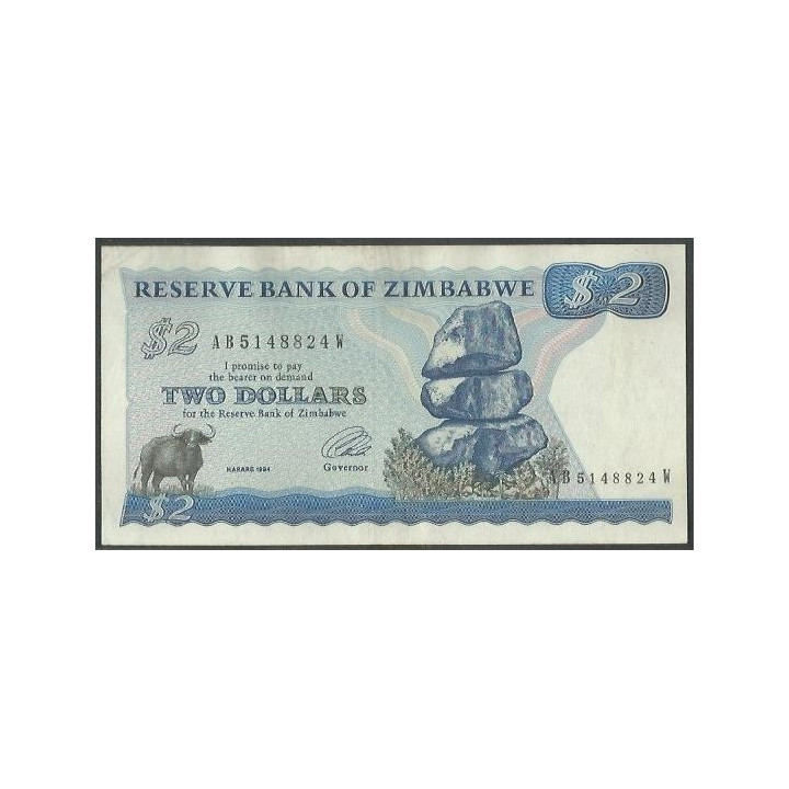Zimbabwe 2 Dollars 1994 P1d