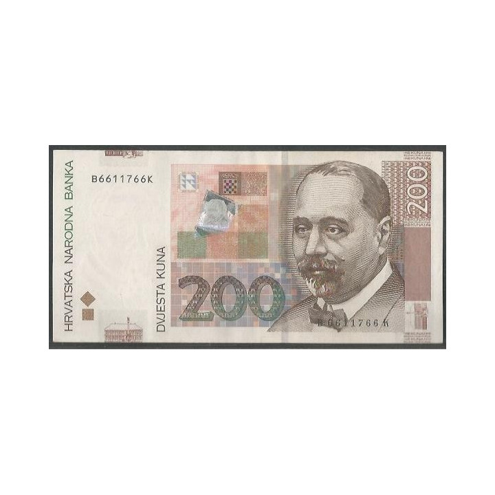 Croacia 200 Kuna 9 Sep 2012 P42b