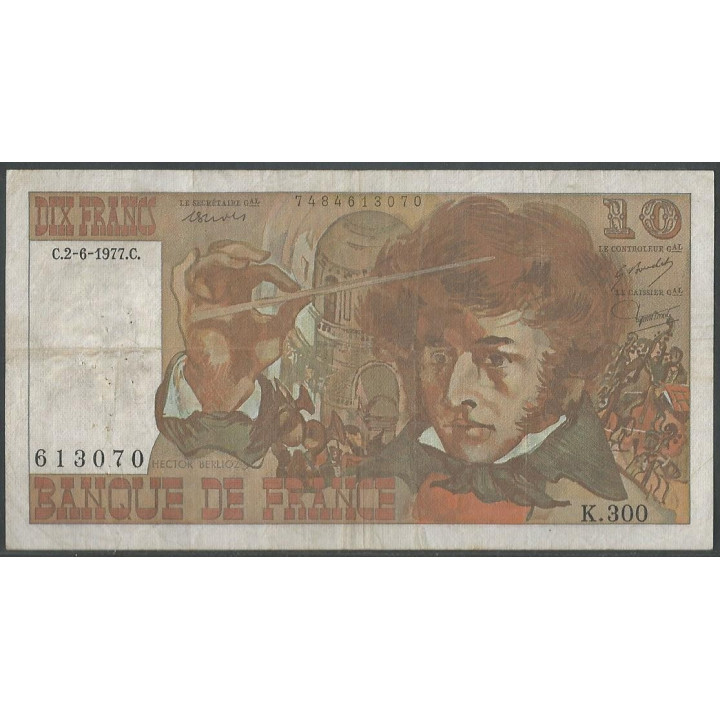 Francia 10 Francs 2 Jun 1977 P150c