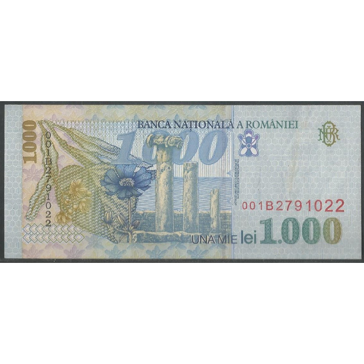 Rumania 1.000 Lei 1998 P106 reverso