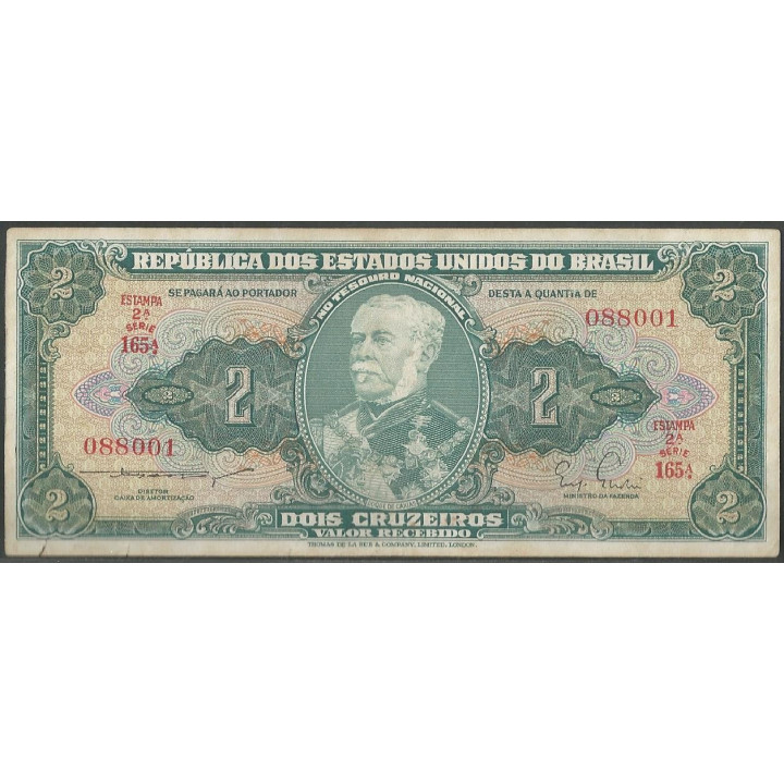 Brasil 2 Cruzeiros ND1955 P157