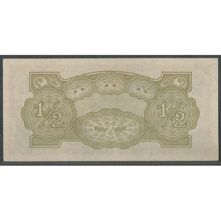 Burma - Ocupacion Japon WWII 1/2 Rupia ND1942 BD P13b reverso