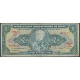 Brasil 2 Cruzeiros ND1956-8 Firma 5 P157Ab