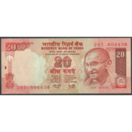 India 20 Rupias ND2002 Firma 89 P89Ad