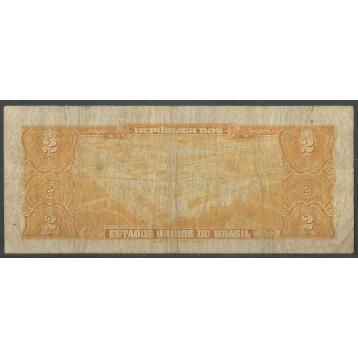 Brasil 2 Cruzeiros ND1944 P133a reverso