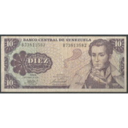 Venezuela 10 Bolivares 6 Oct 1981 B 8 Dig P60a