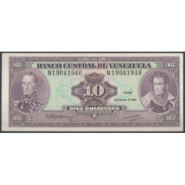 Venezuela 10 Bolivares 8 Dic 1992 N8 P61c