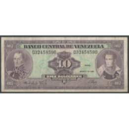 Venezuela 10 Bolivares 18 Mar 1986 D8 P61a