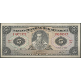 Ecuador 5 Sucres 20 Abr 1983 HY P108b